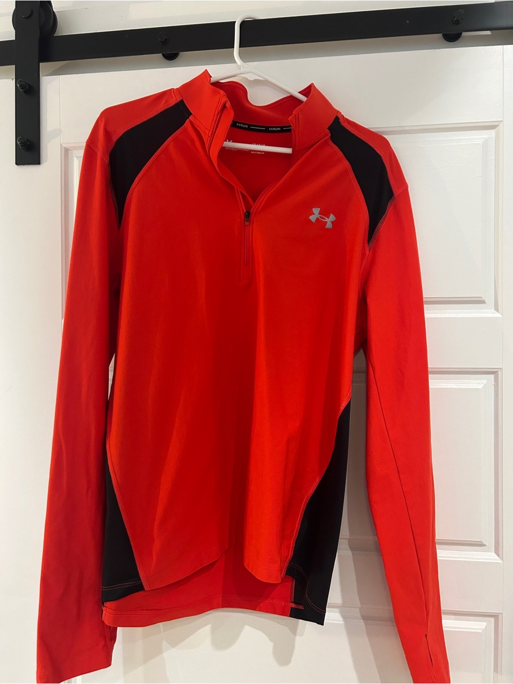 Under Armour Men’s Red and Black Zip-Up Performance pullover